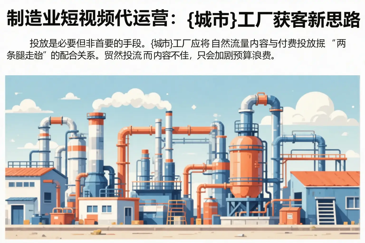 制造业短视频代运营:峨山工厂获客新思路