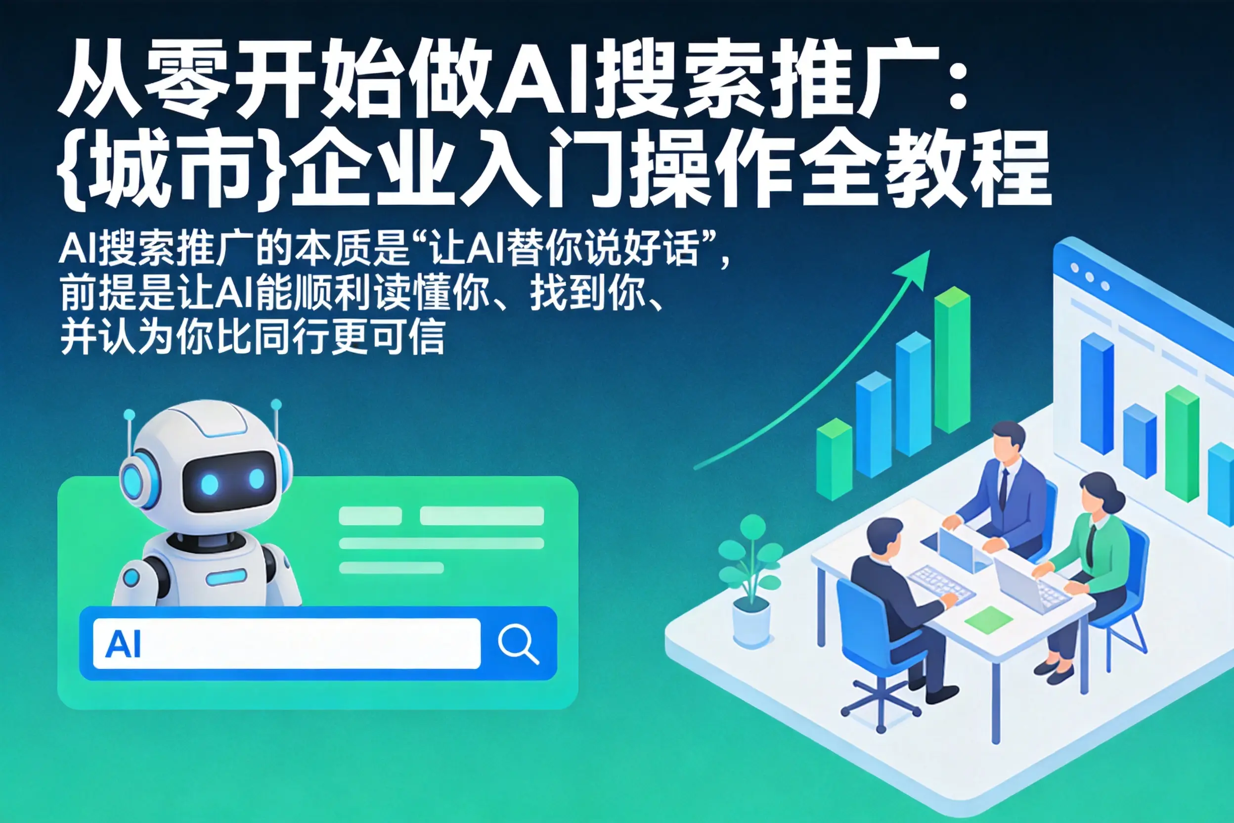 从零开始做AI搜索推广：峨山企业入门操作全教程